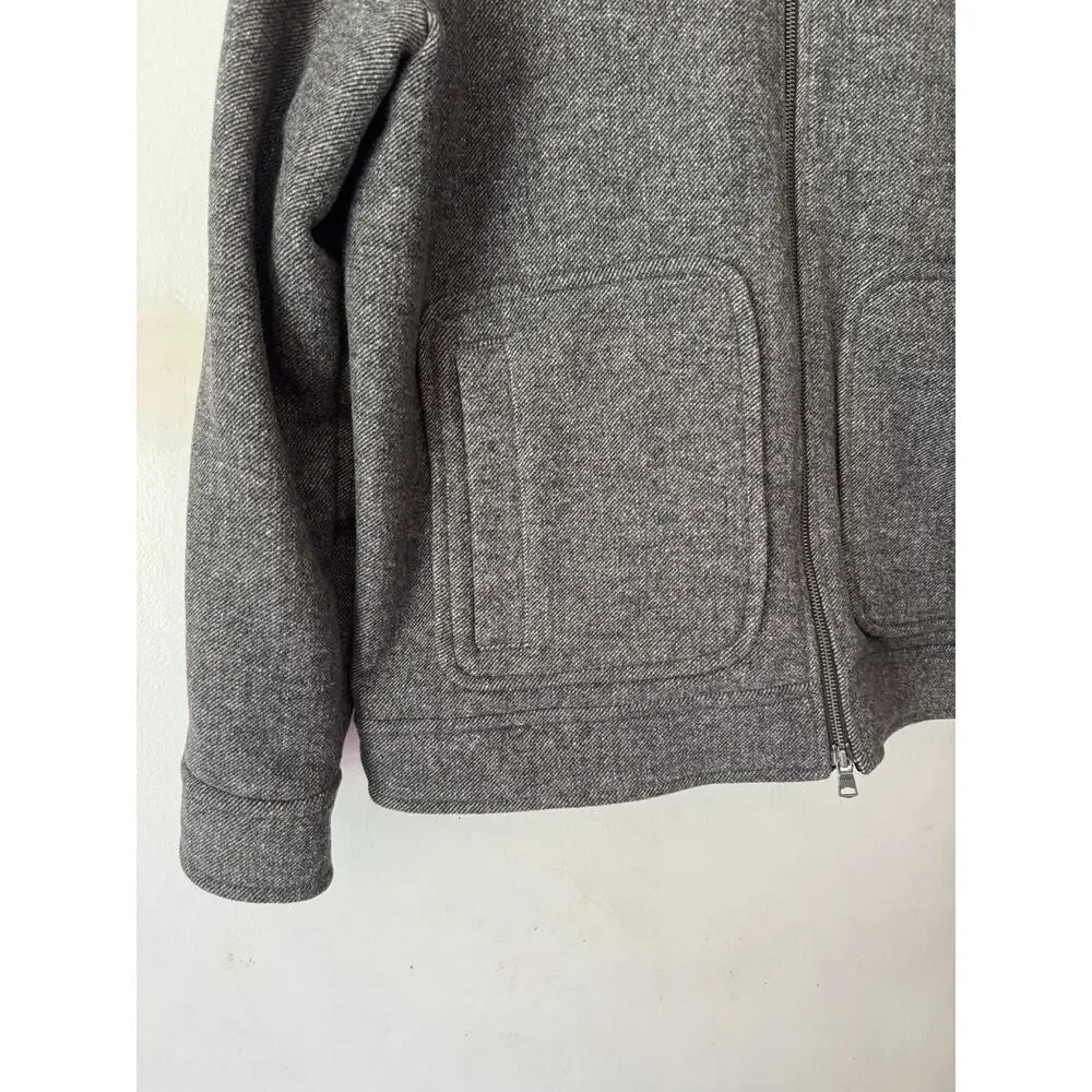 Banana Republic Gray Wool Full Zip Men’s Coat Size XL Tall